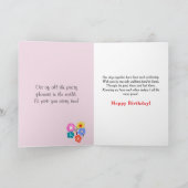 Ehefrau Geburtstag Blume oder für jedermann Karte (Innenseite)