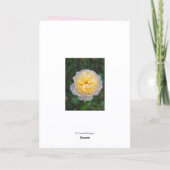 Ehefrau Geburtstag Blume oder für jedermann Karte (Rückseite)