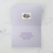 Ehefrau Geburtstag - Hepatica Wildblume Karte (Innenseite)