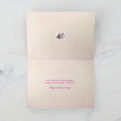 Ehefrau Geburtstag Impatiens Rosa Weiße Karte (Innenseite)