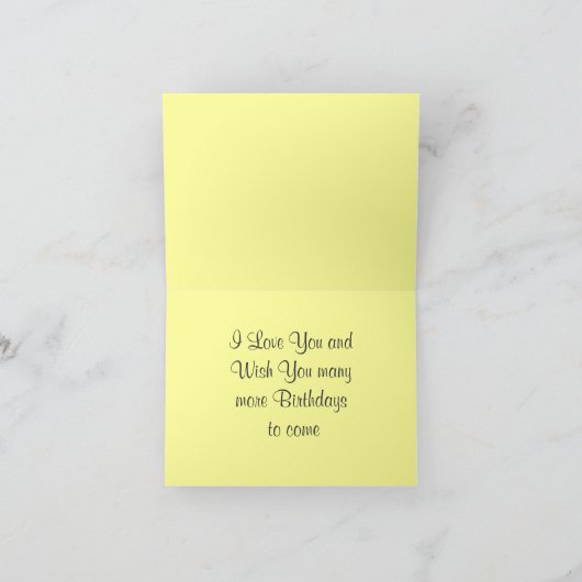 Ehefrau Geburtstag Karte (Innenseite)