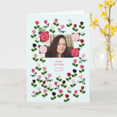 Ehefrau, Geburtstag, Rose Karte (Gelbe Blume)