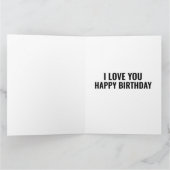 EHEFRAU GEBURTSTAG ROSE ROMANTISCHE GREETINGKARTE KARTE (Innenseite)