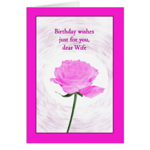 Ehefrau Geburtstag Schöne Rosa Rose