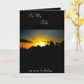 Ehefrau Geburtstagkarte Karte (Gelbe Blume)