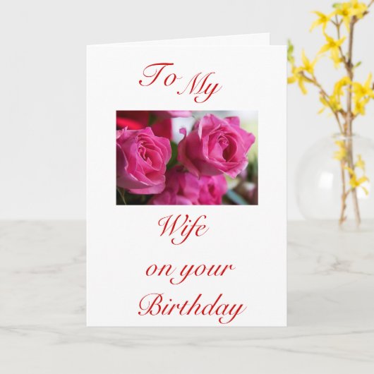 EHEFRAU-GEBURTSTAGS-KARTE KARTE (Gelbe Blume)