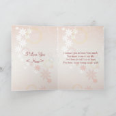 Ehefrau Geburtstagskarte Rose Lilies Herz Karte (Innenseite)