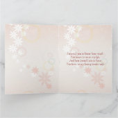 Ehefrau Geburtstagskarte Rose Lilies Herz Karte (Innenseite)