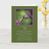 Ehefrau Gedenken Jahrestag des Todes Karte (Gelbe Blume)