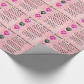 Ehefrau-Gedicht - 30. Geburtstag Geschenkpapier (Ecke)