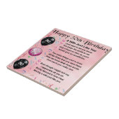 Ehefrau-Gedicht - 50. Geburtstag Fliese (Seite)