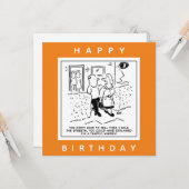 Ehefrau geht als Cartoon für den Straßenverkehr du Karte (Vorderseite/Rückseite Beispiel)