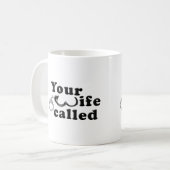 Ehefrau genannt Funny Mug Kaffeetasse (Vorderseite Links)