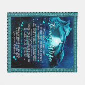 Ehefrau Geschenke | Brief an meine Ehefrau I Liebe Fleecedecke (Vorderseite (Horizontal))