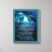 Ehefrau Geschenke | Brief an meine Ehefrau I Liebe Leinwanddruck (Vorderseite)