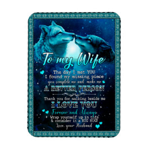 Ehefrau Geschenke Brief an meine Ehefrau I Liebe Magnet