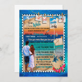 Ehefrau Geschenke | Brief an meine Ehefrau Liebe v Einladung (Vorne/Hinten)