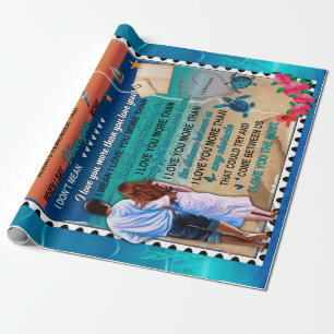 Ehefrau Geschenke Brief an meine Ehefrau Liebe v Geschenkpapier