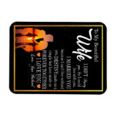 Ehefrau Geschenke | Brief an meine Ehefrau Liebe v Magnet (Horizontal)