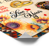 Ehefrau Geschenke | Brief an meine Ehefrau Liebe v Poster (Ecke)