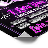 Ehefrau Geschenke | Brief an meine Ehefrau Liebe v Poster (Ecke)