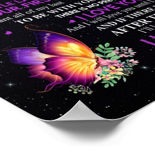 Ehefrau Geschenke | Brief an meine Ehefrau von Ehe Poster (Ecke)