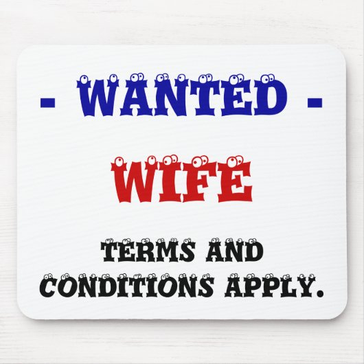 EHEFRAU GEWOLLT! MOUSEPAD (Vorne)
