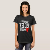 Ehefrau Girlfriend Welder Welding T-Shirt (Vorne ganz)