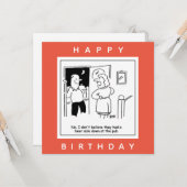 Ehefrau glaubt nicht, dass Pub einen Bier-Cartoon Karte (Vorderseite/Rückseite Beispiel)