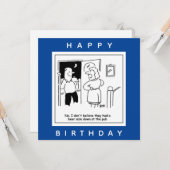 Ehefrau glaubt nicht, dass Pub einen Bier-Cartoon  Karte (Vorderseite/Rückseite Beispiel)