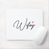 Ehefrau Grafik Kunst Mousepad (Mit Mouse)