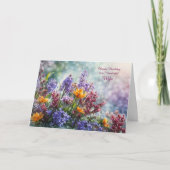 Ehefrau Happy Geburtstag mit Hübschen Blume Karte (Vorderseite)