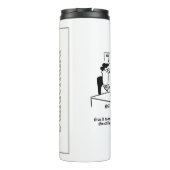 Ehefrau hat einen gebrochenen Arm in einem Schwanz Thermosbecher (Rückseite)