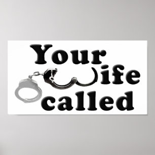 Ehefrau heißt Funny Poster