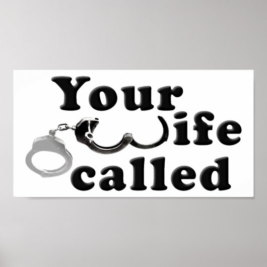 Ehefrau heißt Funny Poster (Vorne)