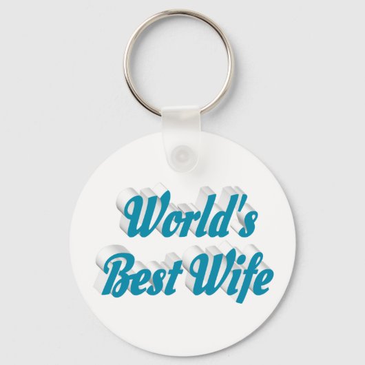 Ehefrau Himmelblau Schlüsselanhänger (Vorderseite)