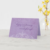 Ehefrau Hochzeitstag Feier Lavendel Karte (Gelbe Blume)