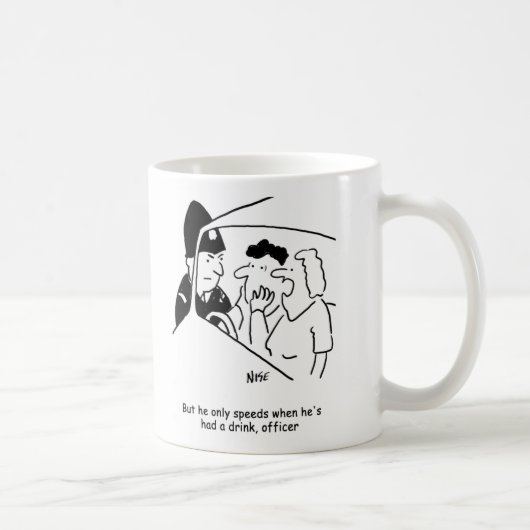 Ehefrau Husband's a Drink Driver Kaffeetasse (Rechts)