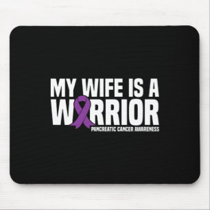 Ehefrau ist ein Lila Ribbon-Bauchspeicheldrüsenkre Mousepad