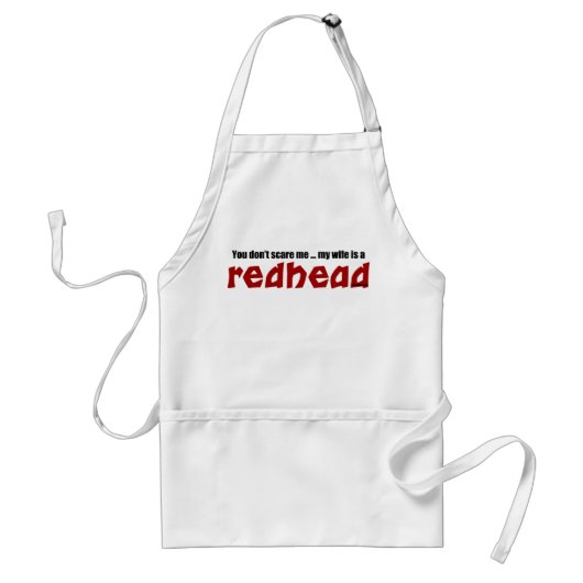 Ehefrau ist ein Redhead Schürze (Vorne)