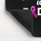 Ehefrau ist ein schlechtes Brustkrebsbewusstsein Mousepad (Ecke)