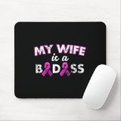Ehefrau ist ein schlechtes Brustkrebsbewusstsein Mousepad (Mit Mouse)