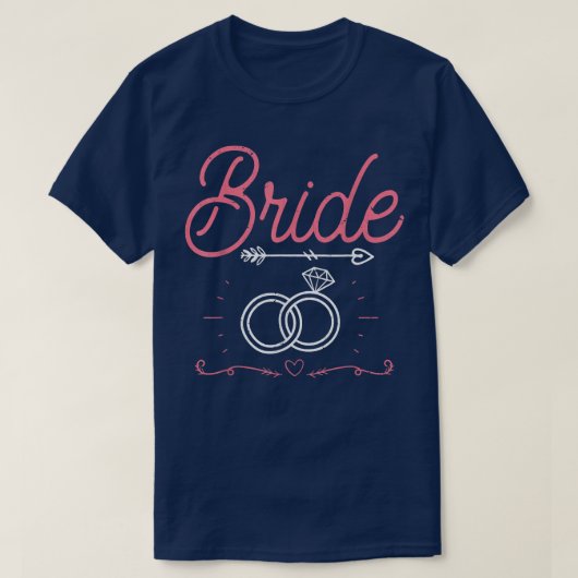 Ehefrau Junggeselinnen-Abschied Hochzeit Frauenbri T-Shirt (Design vorne)