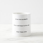 Ehefrau Kaffeetasse (Mittel)