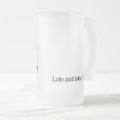 Ehefrau+Kids=Bier Mattierte Tasse (VorderseiteRechts)