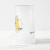 Ehefrau+Kids=Bier Mattierte Tasse (Mittel)