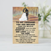 Ehefrau Kunst für mein Ehemann Sie sind Sonnensche RSVP Karte (Stehend Vorderseite)