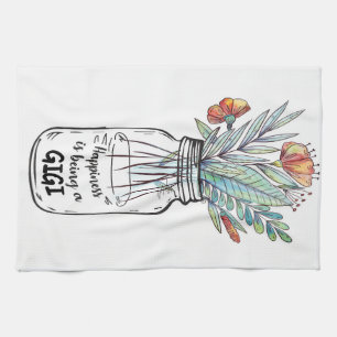 Ehefrau Kunst Glück ist ein GiGi Geschirrtuch