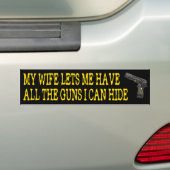 Ehefrau lässt mich das ganzes autoaufkleber (Auf Auto)