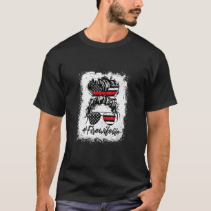 Ehefrau Leben Feuerwehrfrau Ehefrau gebleicht Frau T-Shirt